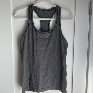 Lululemon stripped racer back tank top